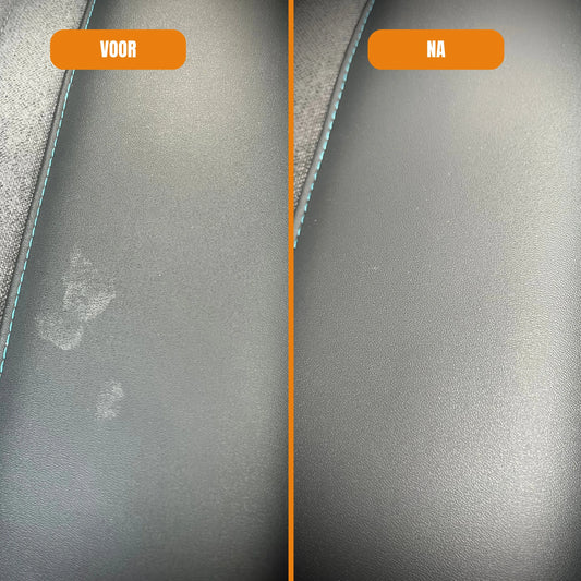 Allesreiniger van Bagimoto. Voor & na foto's bekleding.