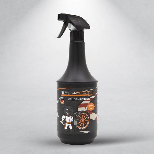 Bagimoto Velgenreiniger – krachtige spray voor schone, glanzende motor- en autovelgen.