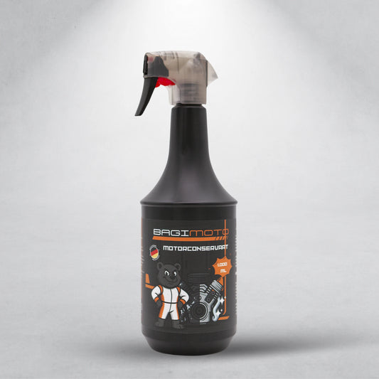 Bagimoto Motorconservaat – beschermende spray tegen vuil, roest en vocht voor langdurige glans van motor en auto.